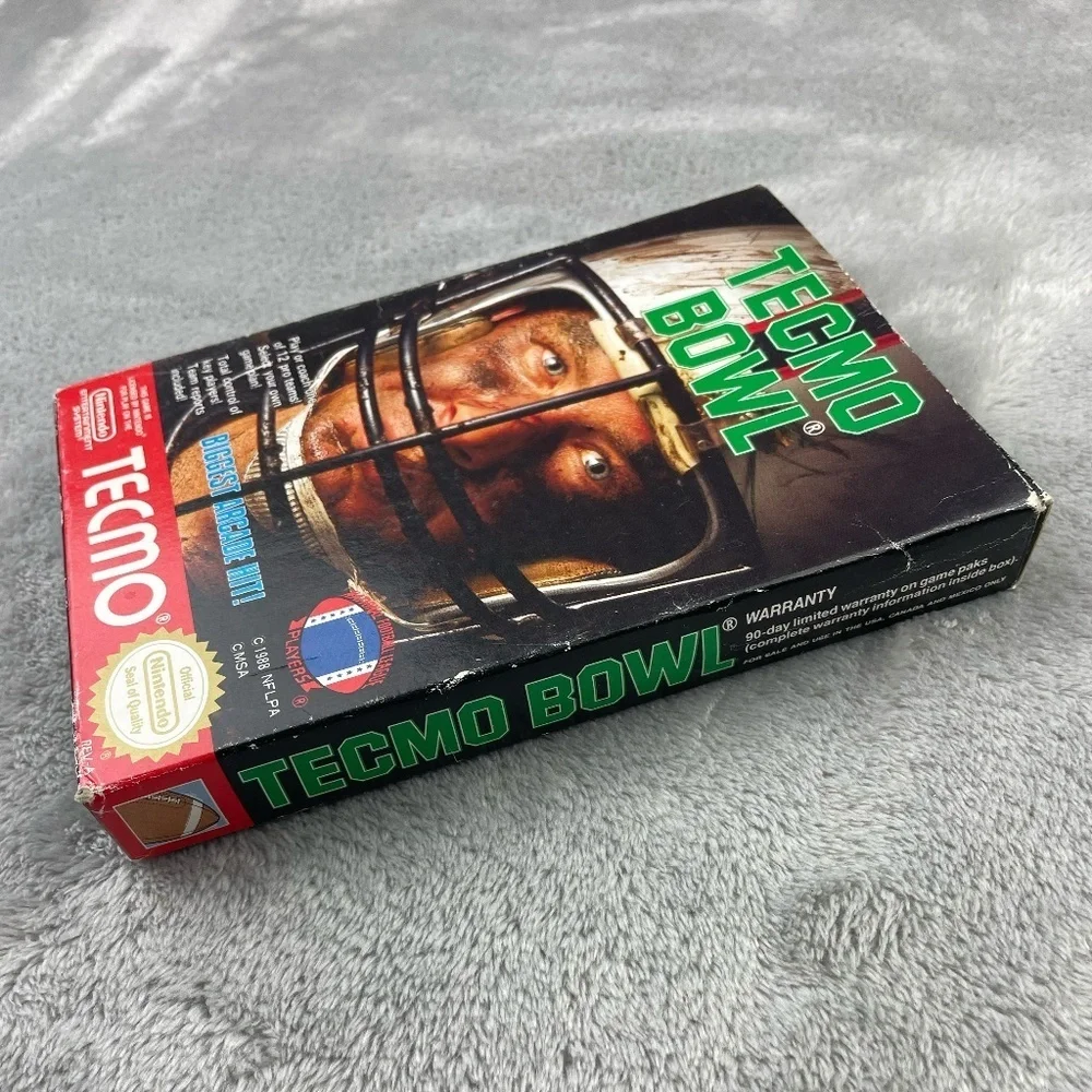Tecmo Bowl Nintendo NES Authentic Original Tested Retro Vintage Game CIB